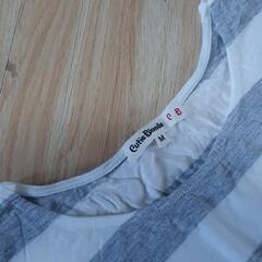 【Cutie Blonde】　半袖　ワンピース　レーヨン　マタニティ　スカート　ボーダー　レディース　Mの画像