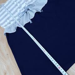 【Cutie Blonde】　半袖　ワンピース　レーヨン　マタニティ　スカート　ボーダー　レディース　Mの画像