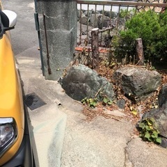 門柱、庭石撤去