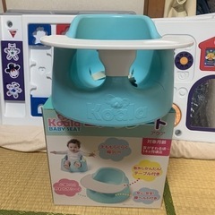 ベビーサークル　ミュージカルキッズランド DX ホワイト&グレー 6個＋拡張パネル2枚とベビーシートの画像