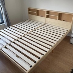 【解体作業済み、搬出ラクラク】すのこベッド　シングル×2の画像