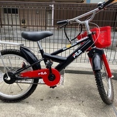 FILA自転車　18インチ　補助輪付き