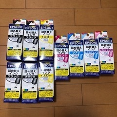 未使用　エプソンインクジェットプリンター詰替インク6色10個
