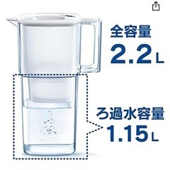☆新品未開封☆ ブリタ ポット型浄水器 リクエリ（ピュアパフォーマンスカートリッジ1個付き）の画像
