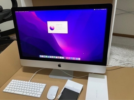 交渉アリ♪値下げしました‼超ハイスペック アップル(Apple) MXWV2J/A 27インチ Retina 5Kディスプレイ iMac 3.8GHz 8コアCore i7 SSD512GB RAM8GB