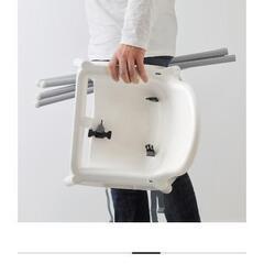 IKEA　ANTILOP アンティロープ
ハイチェア トレイ付き, ホワイトの画像