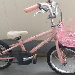 子供用自転車 ルイガノ 16インチ 薄ピンク