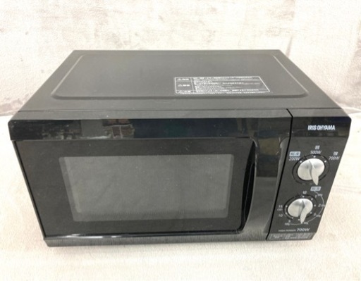 電子レンジ　EMO-F518-6-B   フラットテーブル　700W  2019年製　アイリスオーヤマ株式会社