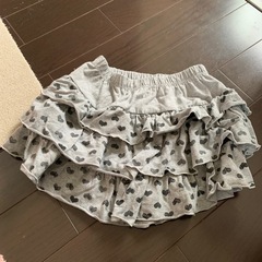 ハート柄キュロットスカートの画像