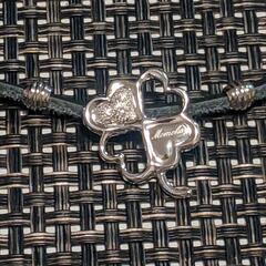 ハートとよつ葉のペンダントの画像