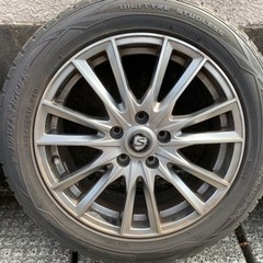 お引き渡し者決定しました。DUNLOP WINTERMAX01 スタッドレス215/55R17  アルミ付き4本の画像