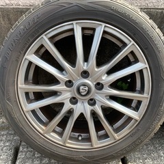 お引き渡し者決定しました。DUNLOP WINTERMAX01 スタッドレス215/55R17  アルミ付き4本の画像
