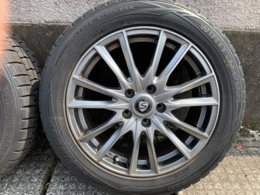 お引き渡し者決定しました。DUNLOP WINTERMAX01 スタッドレス215/55R17  アルミ付き4本