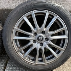 お引き渡し者決定しました。DUNLOP WINTERMAX01 スタッドレス215/55R17  アルミ付き4本の画像