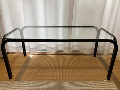 昭和レトロ　ガラステーブル
