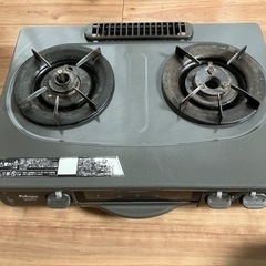 【お譲り者様決定しました】二口ガスコンロ　プロパンガス