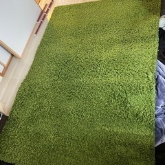 IKEA ラグ カーペット　グリーン