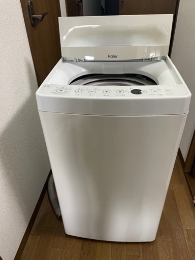 【急募 12日午前中迄】Haier 2018年製 全自動電気洗濯機4.5 JW-45BEホワイト 引き取りに来て頂ける方は無料