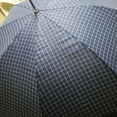 傘　新品　長傘③　チェック柄の画像