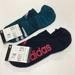 取引場所　南観音　ロ2206-382 新品adidas靴下2足セットの画像