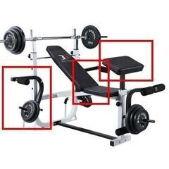 ベンチプレス 60kg マルチプレスベンチセット 筋トレ🚚自社配送時