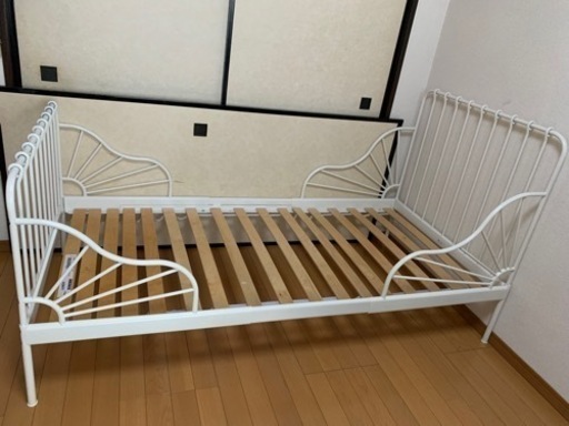 IKEA 伸長式　ベッド　ミンネン　