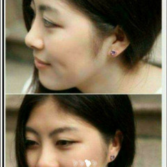 ▼▼j←←←m18-13    刻印/CZアメジストオープンハートピアス        202206111754の画像