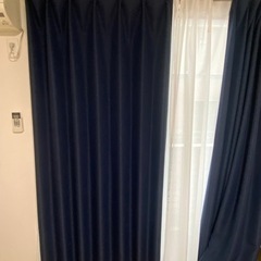 【引っ越し間近につきさらに価格下げます】3年前に購入！リビングで利用のオーダーカーテンの画像