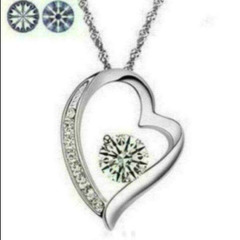 ▼▼j←←←m18-13ブリリアントハートパヴェペンダントＷＨ       202206111026の画像