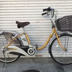 地域限定送料無料　パナソニック　ビビ　DX　8,9AH　茶　神戸市　電動自転車 地域限定送料無料 パナソニック ビビDX 8,9AH 子供乗せ 24インチ 新