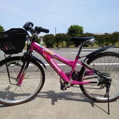 子ども自転車　女の子　小学中学年〜高学年用　ピンク