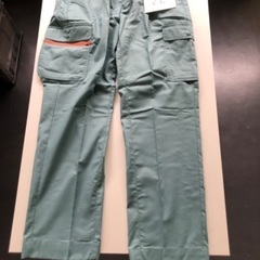 【新品未使用】夏用作業着・ズボン　グリーン　LLサイズの画像