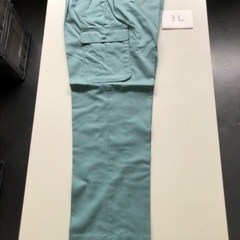 【新品未使用】夏用作業着・ズボン　グリーン　3Lサイズの画像