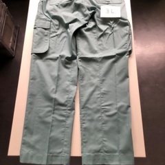 【新品未使用】夏用作業着・ズボン　グリーン　3Lサイズの画像