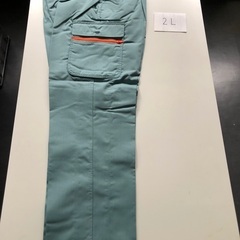 【新品未使用】夏用作業着・ズボン　グリーン　LLサイズ