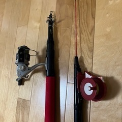 sold out 釣り竿　2本セット　コンパクトロッド