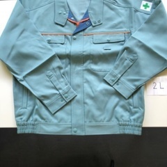 【新品未使用】冬用作業着　ブルゾン　グリーン　LLサイズの画像