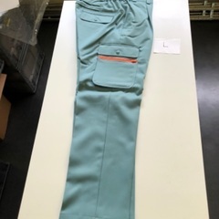 【新品未使用】冬用作業着　上下セット　グリーン　Lサイズの画像