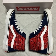 vans supreme ハイカットスニーカーの画像