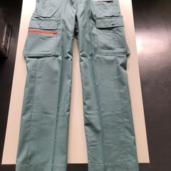 【新品未使用】夏用作業着・ズボン　グリーン　Lサイズの画像
