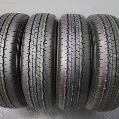 新車外し 2022年製 DUNLOP SP175N 195/80R15 107/105N LT 15インチ 夏タイヤ 4本 キャラバン ハイエース等　(JR172) クレジットカード QRコード決済可能