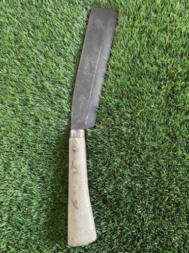 鉈「源成久作」　　古道具　刃物　古鉄　古民具　古民芸 鉈 (源成久作) 銘刃