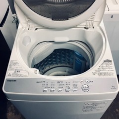 配送可能　東芝 全自動洗濯機 5kg グランホワイト AW-5G6 W