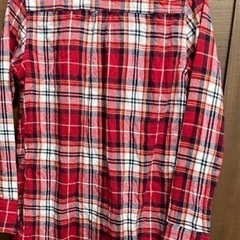 赤チェックXSサイズの画像