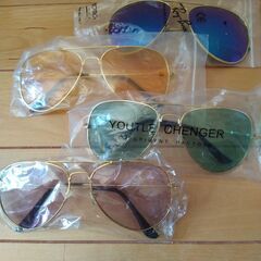 サングラス・レインドロップ型四点 -未使用新品-の画像