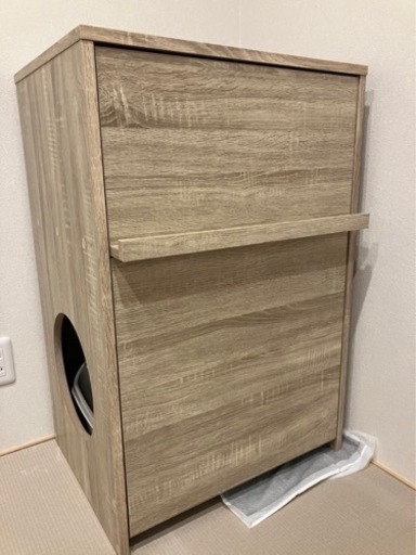 【美品】LOWYA猫トイレ収納ラック