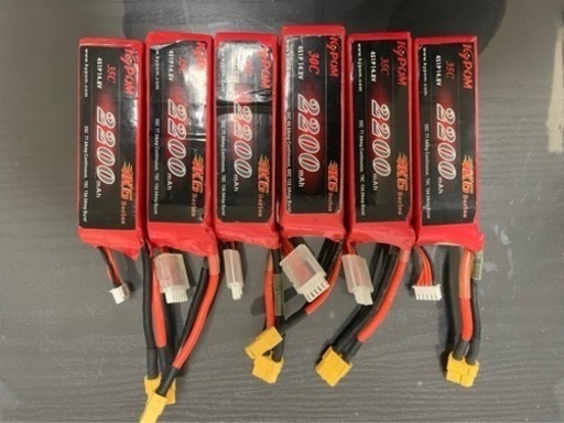 リポバッテリー　6本