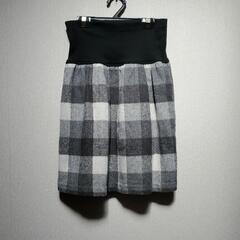 マタニティ　チェックスカートMサイズ　中古 ウエストゴムです。