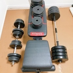 5日間だけ値下げ】①ベンチプレス/ダンベル シートセット