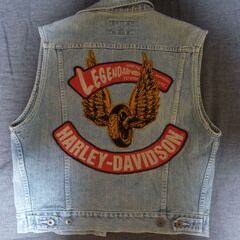 HARLEY DAVIDSON　ハーレーダビットソンデニムベスト...